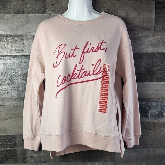 New WILDFOX But First Cocktail Hudson thermal Sweater - Picture 4 of 8